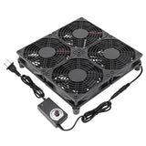 Laptop Cooling pad 4X 120mm Computer Fan with AC Plug Variable Speed Fan for DIY Electronics TV Box