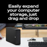 Seagate Expansion 22TB External Hard Drive HDD - USB 3.0, with Rescue Data Recovery Services