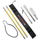 Scuba Choice Spearfishing 5' Fiber Glass Travel 2piece Hawaiian Sling Pole Spear 3 Tips Set, Yellow Scuba Choice