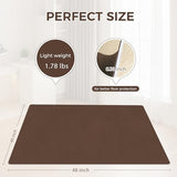 Office Chair Mat for Hardwood Floor, 40" x 48" Desk Computer Chair Mat, Under Desk Rug, Coffee