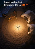 Rechargeable Telescopic Camping Light, 15000mAh Collapsible Lantern with 270° Rotation & Dimming, Portable Flashlight, Waterproof Tent Light for Outdoor Camping, Hiking, Barbecue, Fishing & Emergency