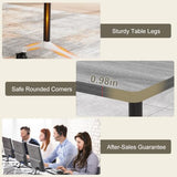 47.2" Conference Room Table, Folding Conference Table with Wheels
