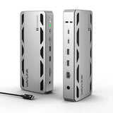 12-in-1 TB5 Docking Station with 120Gbps Max Transfer, 140W PD, 2.5G Ethernet, 4X USB-A 3.2 Gen 2, SD4.0, for Windows 11