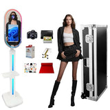Aookely Mirror Photo Booth Machine with Instant DSLR Camera and Printer