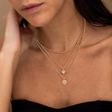 YOIHUR Layered Gold Necklaces for Women, 14K Gold Plated Dainty Stackable Stack Choker Necklaces Trendy Layering Pendant Chain Necklace Set Gold Jewelry for Women Gifts