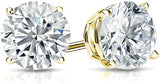 1/4 to 2 Carat Lab Grown Diamond Round Stud Earrings