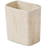 Polytree Natural Travertine Textures Bathroom Trash Can 1.8 Gallon(7 Liter