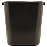 Rubbermaid Commercial Products Resin Wastebasket/Trash Can, 7-Gallon/28-Quart, Black, Plastic