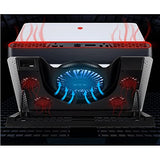 Steel Mesh Panel LED Fan Adjustable Speed Control 10 "-17" Laptop Cooling Pad, Cooling Bracket