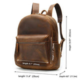 Handmade Casual Men's Backpack Retro Backpack College Travel Bag Large Bag