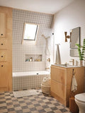 Moen Beric Bronzed Gold Single Handle Modern Tub and Shower Faucet with Handshower, Valve Included, 82775BZG