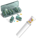 Weekly Pill Organizer 2 Times a Day & 1 Time a Day, Travel Pill Case 7 Day