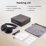 EKSA Wireless Headset with Mic for Work, Bluetooth 5.0 Headset with AI-Powered Noise Cancelling Microphone