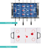 Best Choice Products 4-in-1 Multi Game Table, Childrens Combination Arcade Set w/Pool Billiards, Air Hockey, Foosball and Table Tennis - Gray