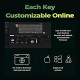 Wireless Mechanical Keyboard Hot Swappable Hall Effect Magnetic Switches 2.4 GHz/Bluetooth