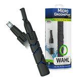 FYNORI Micro Groomsman Men's Lithium Battery Powered Pen Trimmer, Black/Blue 5640-4701, Detachable Heads, Ear/Nose Trimmer Head