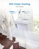 5000 BTU Window Air Conditioner, Mechanical Control Panel Window AC Unit Cools up to 150 Sq. Ft, Low-Noise & Energy Saver for Bedroom, Office, Dorm (Quick-Install Kit)