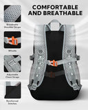 WATERFLY Small Lightweight Packable Backpack: 15L Mini Ultra Light Foldable Travel Daypack with Breathable Shoulder Strap Outdoor Hiking Camping Day Pack for Women Men Black