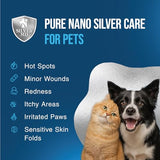SilverMD Wound Spray for Dogs, Cats & Pets, 8 Oz., Nano Silver Hot Spot Itch Relief for Irritation, Minor Wounds, Cuts & Daily Care, Alcohol & Fragrance Free No-Sting Clean Formula for Sensitive Skin
