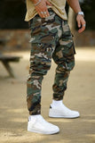 GINGTTO Mens Camo Pants Cargo Slim Fit Stretch Camouflage Pants for Men Skinny Elastic Waist Heavy Weight 30