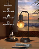 ONEWISH Industrial Table Lamp for Bedroom, Fully Dimmable Modern Bedside Lamps with 2700K Warm Light Bulb for Kids Reading (Bulb Included)
