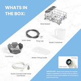 COMFEE' Countertop Dishwasher, Portable Dishwasher with 6L Built-in Water Tank, Mini Dishwasher with More Space Inside, 7 Programs, UV Hygiene& Auto Door Open, for Apartments, Dorms& RVs, White