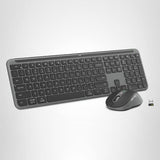 Logitech MK955 Signature Slim Wireless Keyboard and Mouse Combo, for Larger Hands, Quiet Typing and Clicking