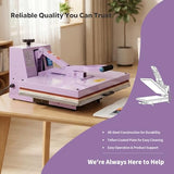 Professional 16x24 Inch Heat Press Machine, 2000W High Power Manual T-Shirt Press with Slide-Out Drawer