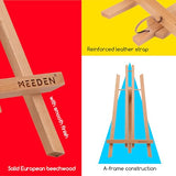 20 Inch Tabletop Easel: 12 Pack Beech Wood Easel for Painting - Display Table Top