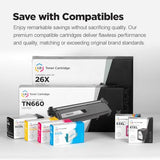 LD Products Compatible Toner Cartridge Replacement for Dell Toner E525 593