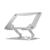 DTTLYQF 360° Rotatable Laptop Stand Adjustable Aluminum Alloy Notebook for 13-17 Inch Foldable Bracket(White-Fruit peach5)