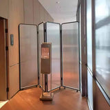 Modern Folding Room Divider Screen - Freestanding Privacy Partition for Home, Office