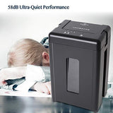 15-Sheet Super Micro Cut High Security Level P-5 Heavy Duty Paper/CD/Card Shredder for Home Office