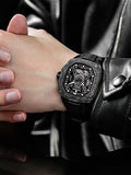 TSAR BOMBA Mens Automatic Watches Luxury Skeleton Mechanical Wristwatch for Men