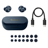 True Wireless Bluetooth Earbuds with Advanced Noise Cancelling, 3 Device Multipoint Connectivity (Midnight Blue) Technics