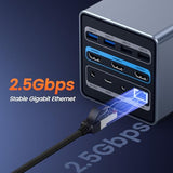 TobenONE 16-in-1 Laptop Docking Station Triple 4K Monitor with 150W Power Supply, 3 HDMI, 2.5Gbps Ethernet