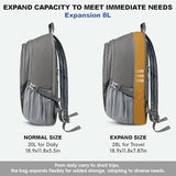 Seektop Lightweight Packable Hiking Backpack Waterproof Expandable 20L-28L for Women Men, RFID Day Pack for Travel & Camping