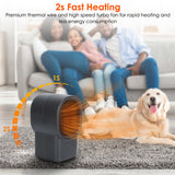 500W Portable Electric Space Heater Mini Desktop Fan Heater for Home Office