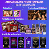 Portable Mirror Photo Booth,15.6 inch Touch Screen DSLR PhotoBooth Machine