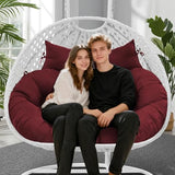 lihtsofty Double Egg Chair Cushion Replacement 55x35in Thickened Double Egg