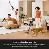 Eureka Cordless Stick Vacuum Cleaner ReactiSense 440, 60-Min Runtime, Anti-Tangle Brushroll, Intelligent Sensing Technology, Ideal for Pet Hair, HardFloors & Carpets