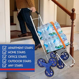 uper Loading Stair Climber 220 lbs Capacity, Grocery Foldable Trolley with Extra Large