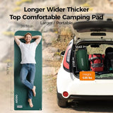 OGERY Self Inflating Sleeping Pad with Electric Pump, 3.15" Ultra-Thick Memory Foam Camping Pad, 4 Season Camping Mattress Pad with Built-in Pillow, Camping Essentials Gear for Tent Travel Car