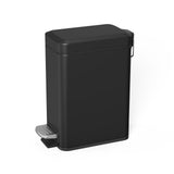 Sineng 1.6 Gallon Stainless Steel Slim Rectangular Pedal Trash Can with Soft Close Lid
