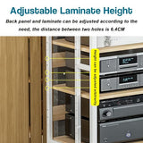 Modern 5-Tier AV Ma Cabinet - Slish Black Sto for Record Players, Video Games & Electronics - Perfect nd for Living Room, Office & Home Theater