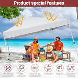 10x10ft Pop-Up Canopy, Outdoor Screen Tent with Mesh Mosquito Netting Sidewalls, Waterproof & UV-Block Shade Shelter for Camping, Picnic, Deck & Backyard Events