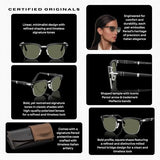 Persol PO3375S Square Shape Sunglasses With Official Eyewear Kit