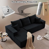 107" Cloud Sectional Couch with L-Shape Chaise, Modern Modular Comfy Sofa with Deep Seat