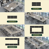 Modular Conference Table for 2-18 Person,Folding Conference Room Table