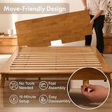 FLEXISPOT Hako G1 Queen Solid Wood Platform Bed with Tool-Free Assembly